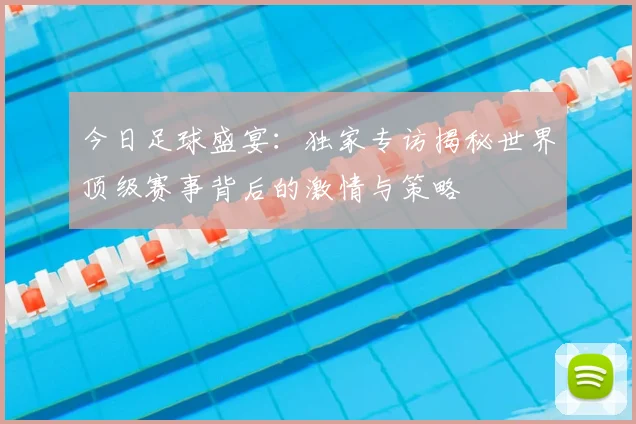 今日足球盛宴:独家专访揭秘世界顶级赛事背后的激情与策略